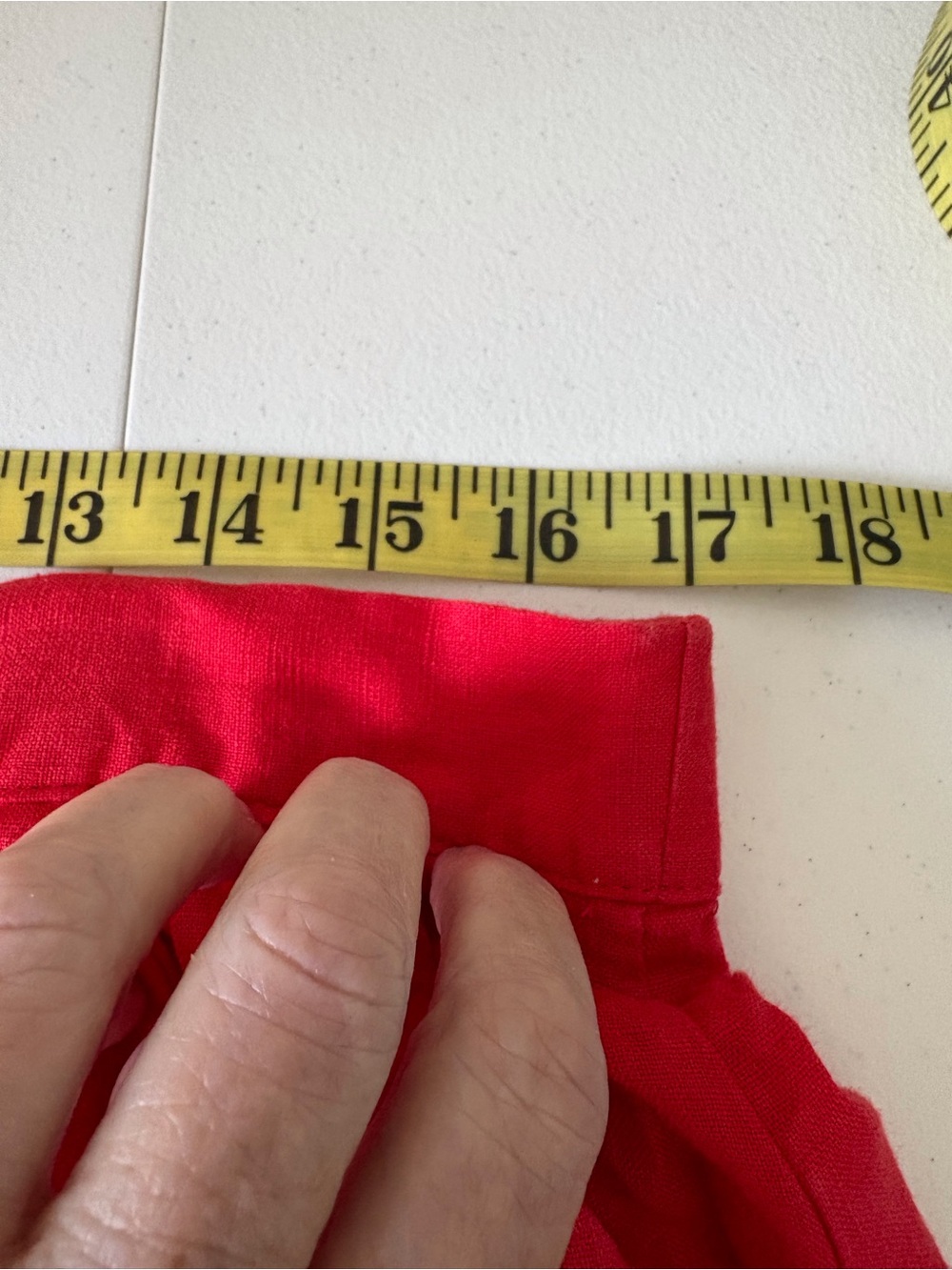 Joie Linen XL Red Tier Maxi Skirt Pockets Pull On Elastic Back Waist Beach Boho - Picture 11 of 12